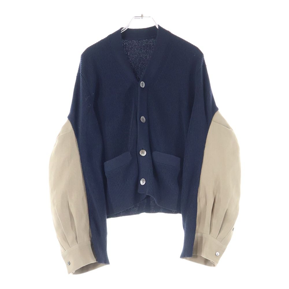 Sacai (サカイ) DOUBLE FACED SILK COTTON KNIT CARDIGAN ダブル Sacai (サカイ) DOUBLE FACED SILK COTTON KNIT CARDIGAN ダブル