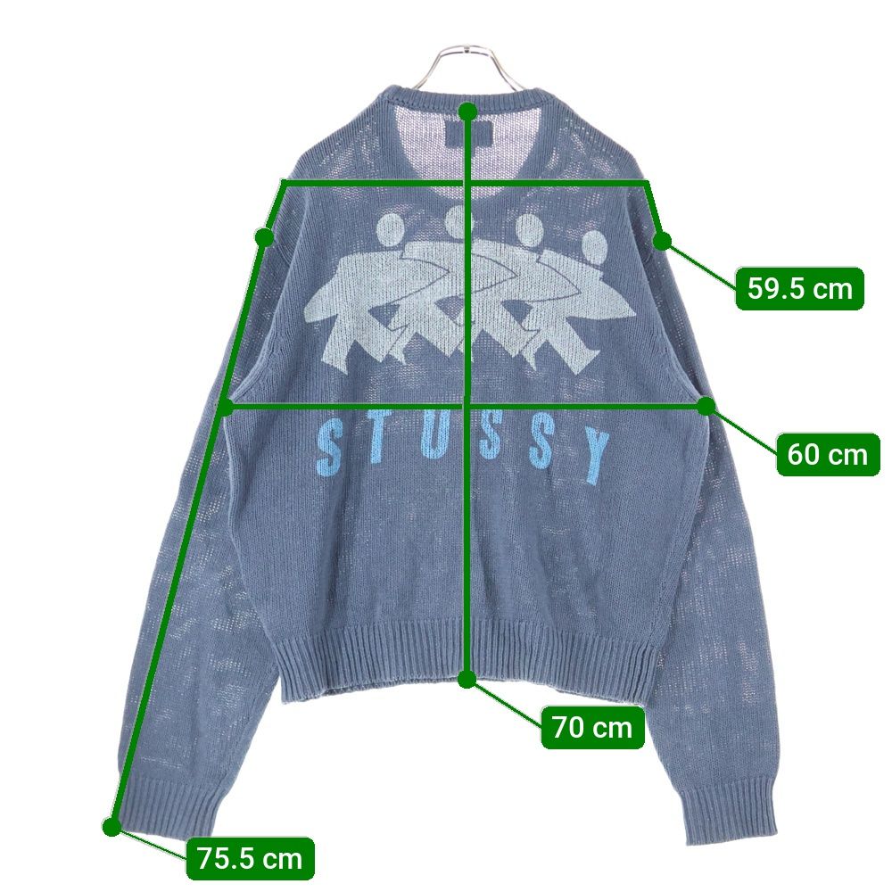 STUSSY (ステューシー) SURFMAN ICON COTTON LINEN CREW サーフマン