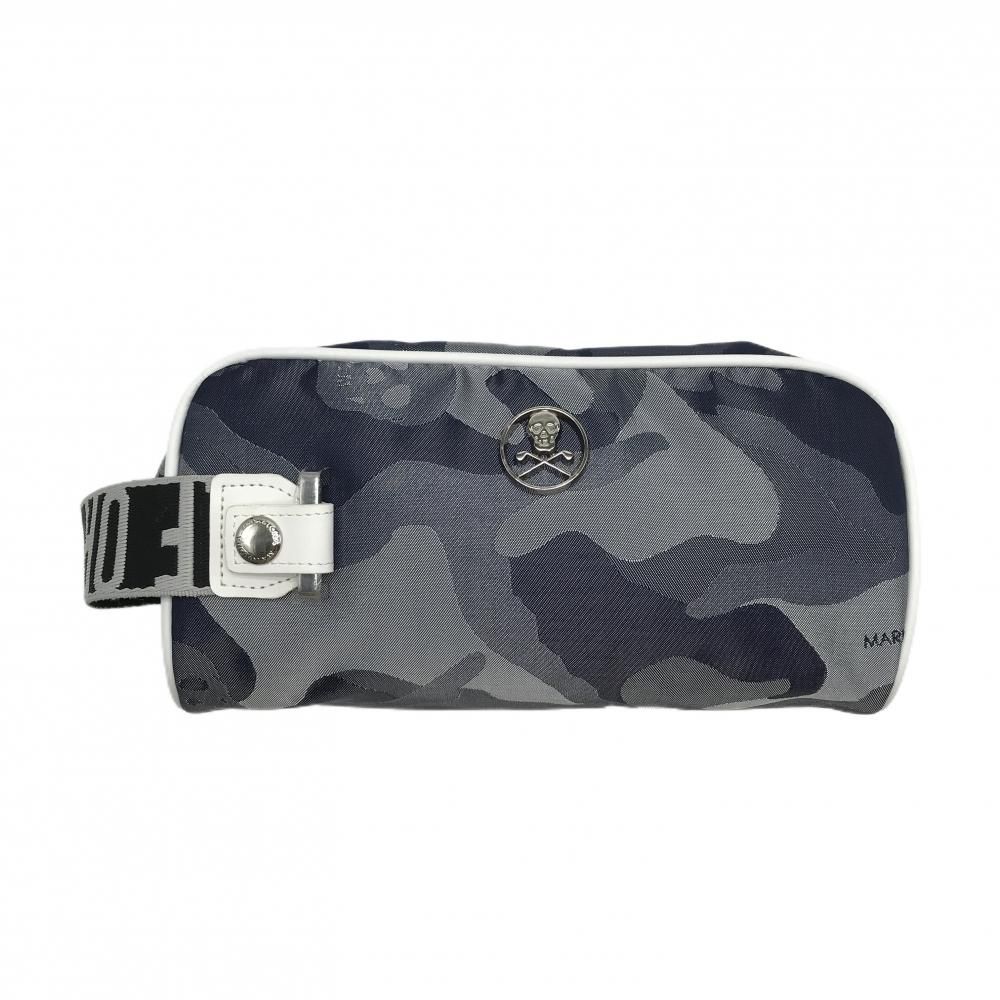 超美品】マークアンドロナ カートバッグ ネイビー×白 カモフラ