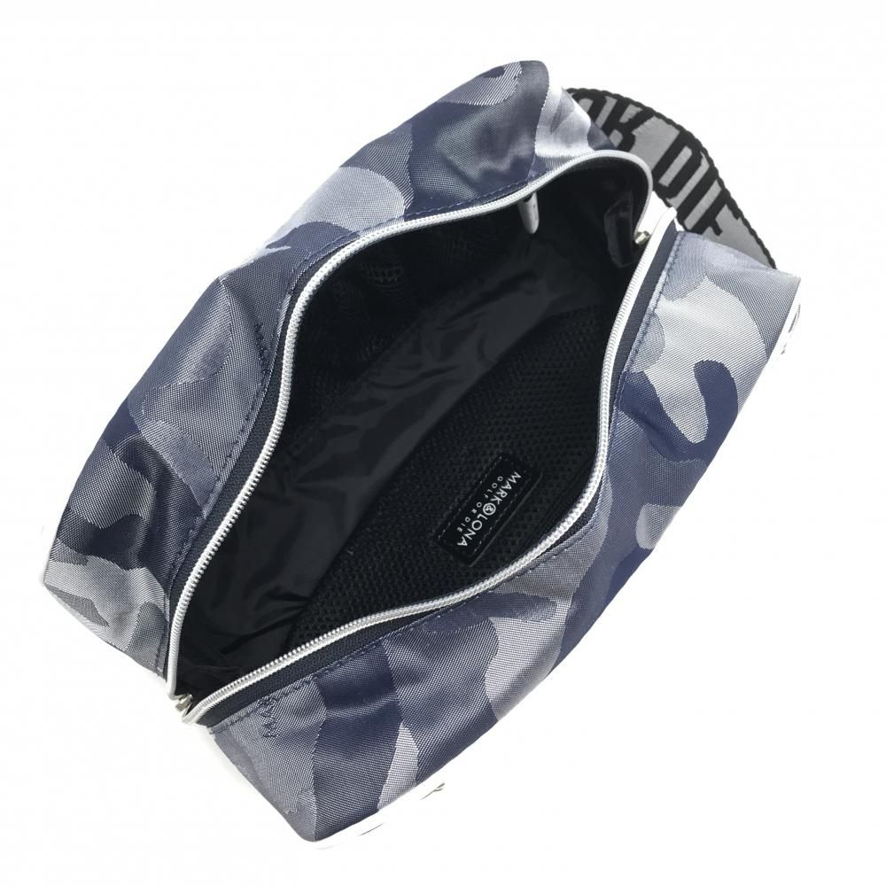 超美品】マークアンドロナ カートバッグ ネイビー×白 カモフラ