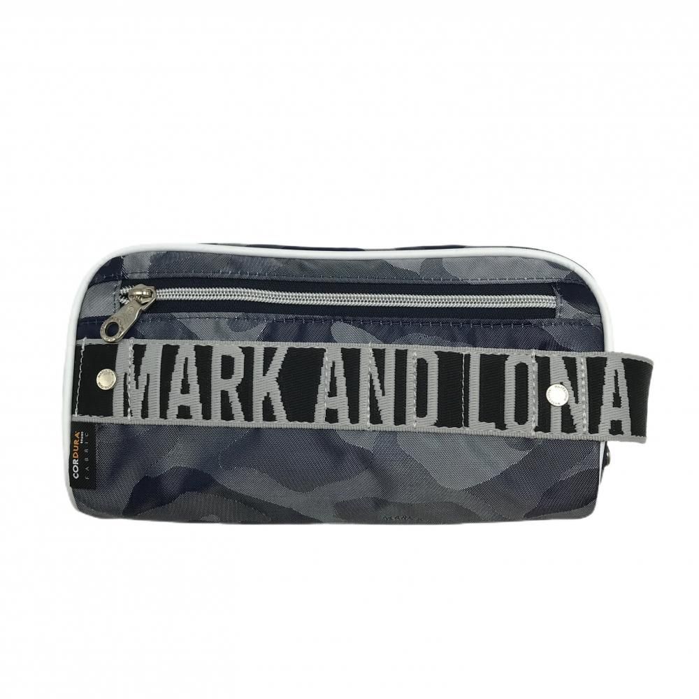 超美品】マークアンドロナ カートバッグ ネイビー×白 カモフラ