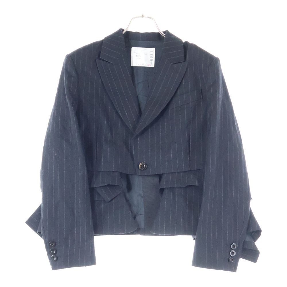 ジャケット・アウター sacai Chalk Stripe Jacket Sacai (サカイ) 23AW CHALK STRIPE JACKET ショート丈ストライプ