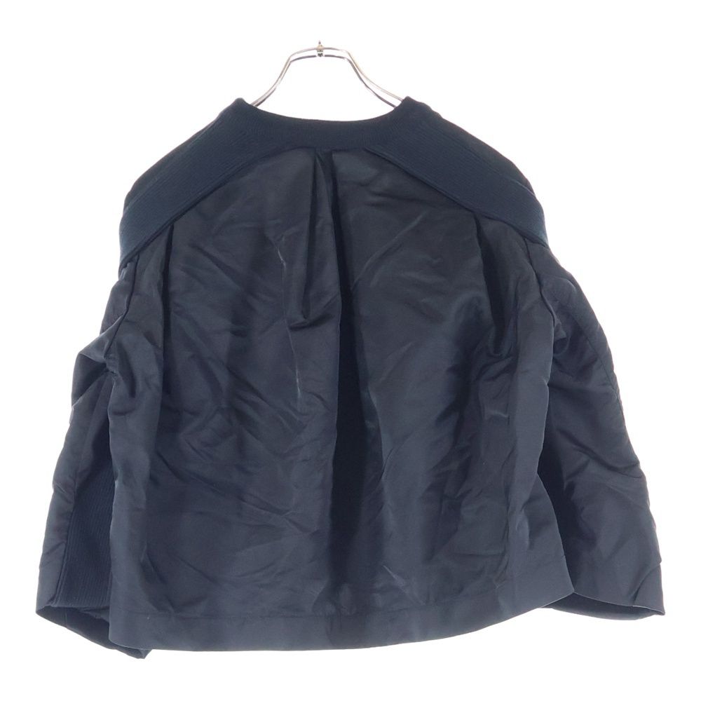 Sacai サカイ 23 SS Suiting X Nylon Twill Pullover ナイロンツイル プルオーバー 長袖 カットソー レディース ブラック 23-06620