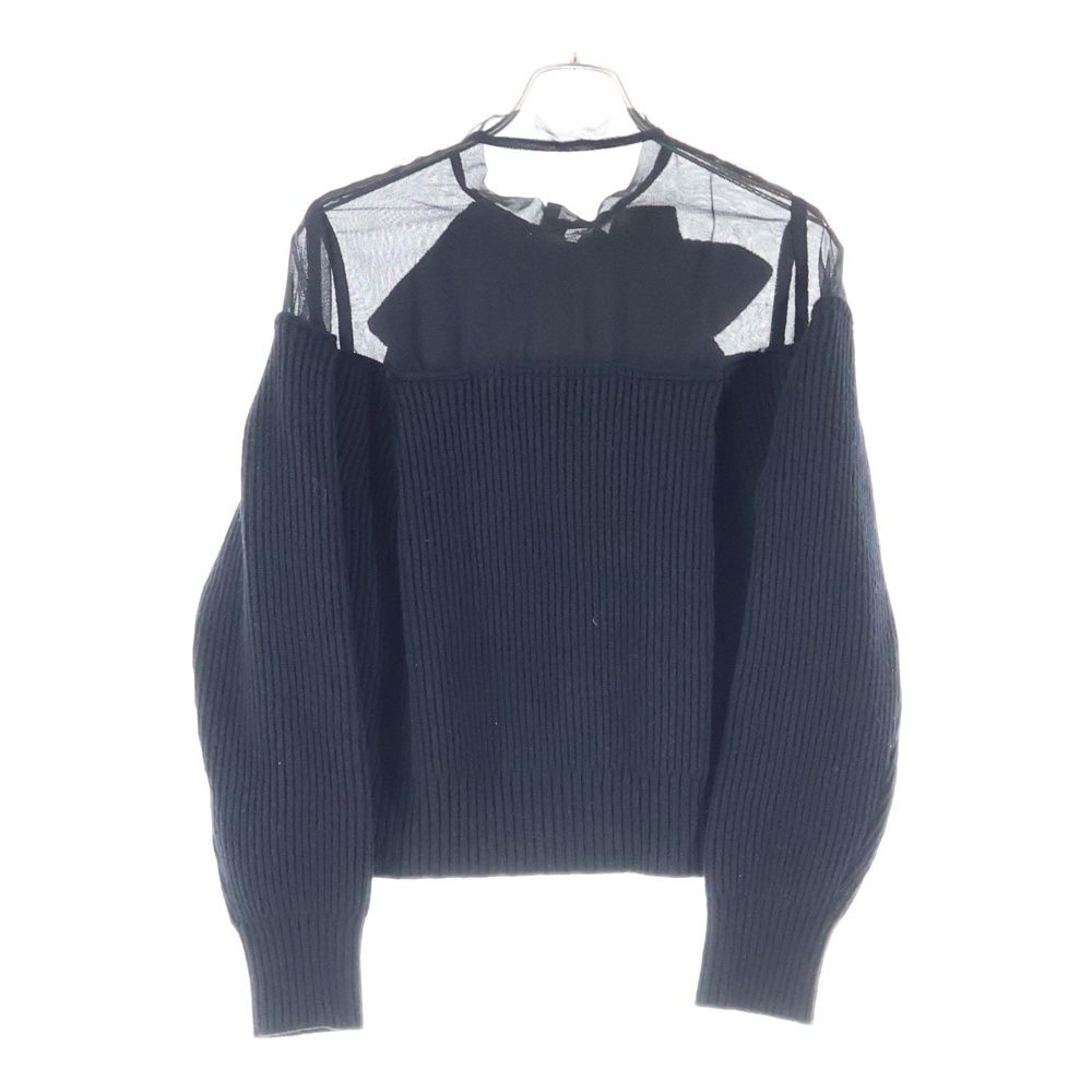 Sacai (サカイ) 23AW Chiffon Mix Wool Knit Pullover シフォン