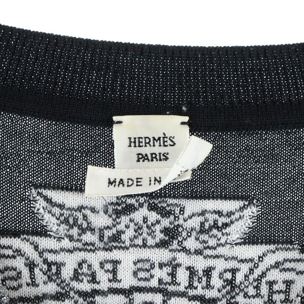 HERMES (エルメス) ジャングル ラブ カシミヤ アニマル ジャガード柄