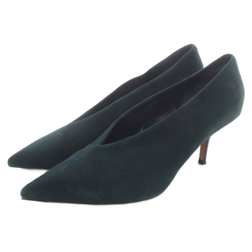 セリーヌ フィービー期 Vネック パンプス ポインテッドトゥ バイオレット セリーヌ フィービー期 Vネック パンプス ポインテッドトゥ