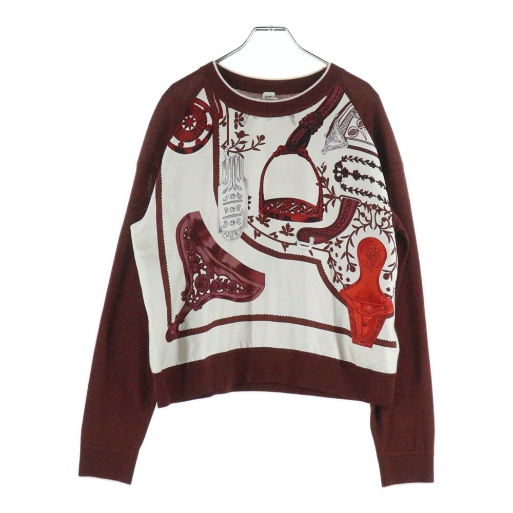 HERMES (エルメス) 24SS ツイルレーヌ 柄プリント シルクスカーフ