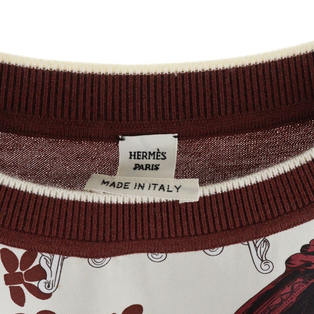 HERMES (エルメス) 24SS ツイルレーヌ 柄プリント シルクスカーフ