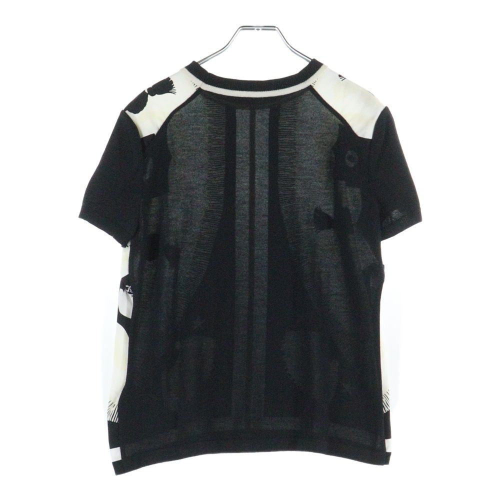 HERMES (エルメス) ツイルレーヌ 柄プリント シルクスカーフ切り替え