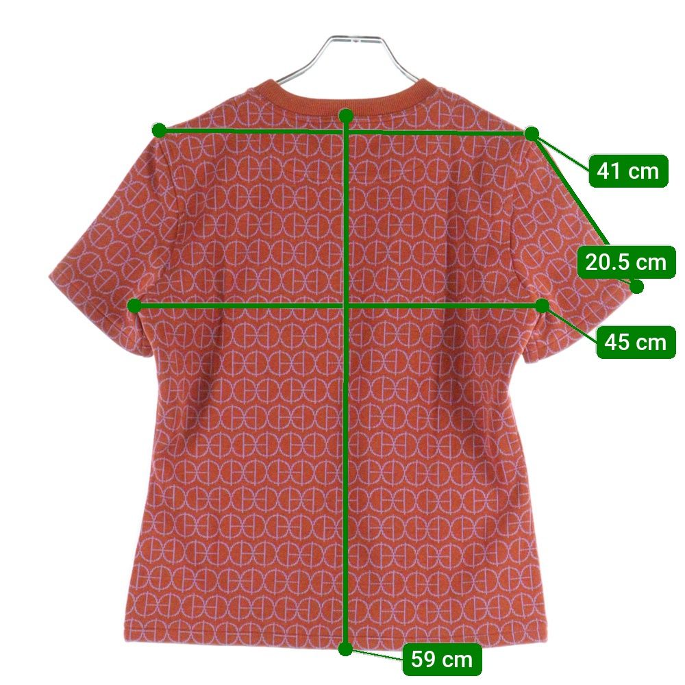 HERMES (エルメス) 22SS Hロゴジャガード 総柄 コットン クルーネック