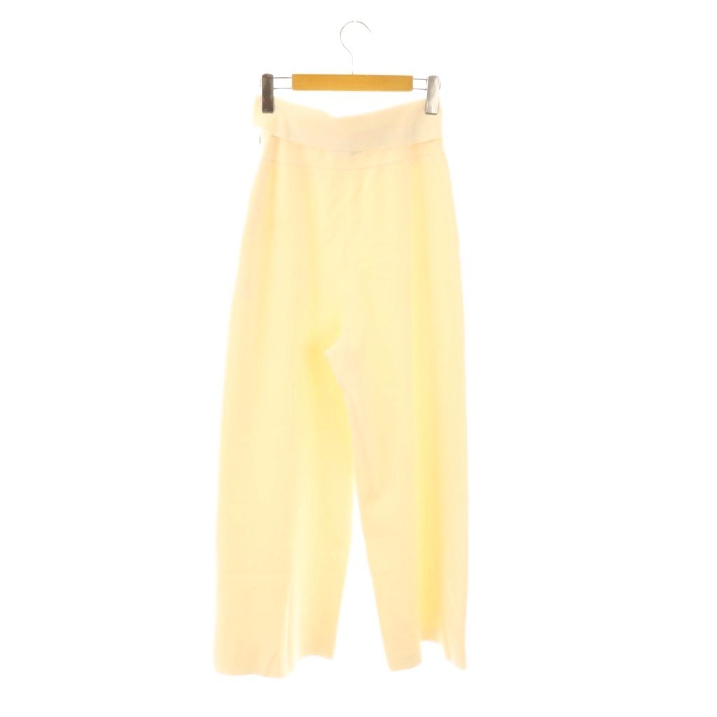 エポカ EPOCA 24 SS La maglia ニットワイドパンツ 38 アイボリー ES OS