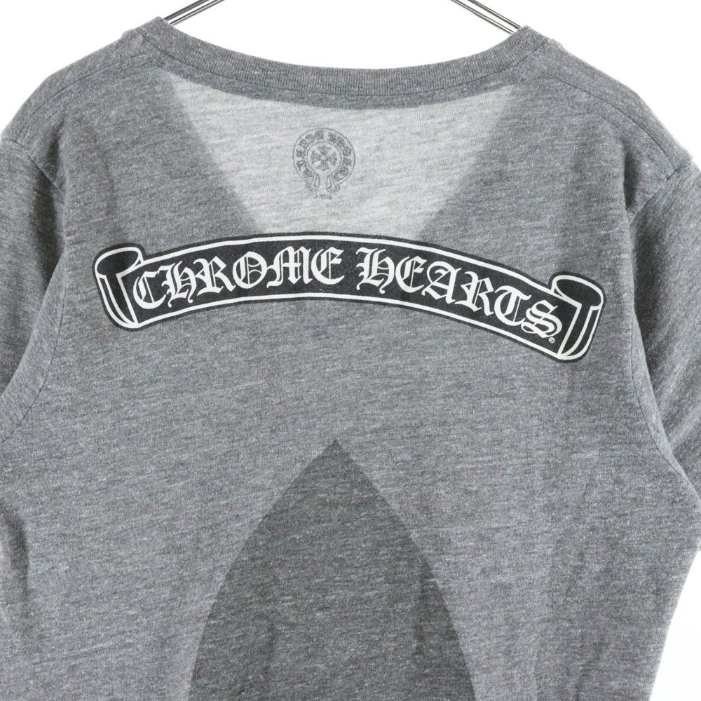 CHROME HEARTS (クロムハーツ) アーチロゴVネック スクロールラベル