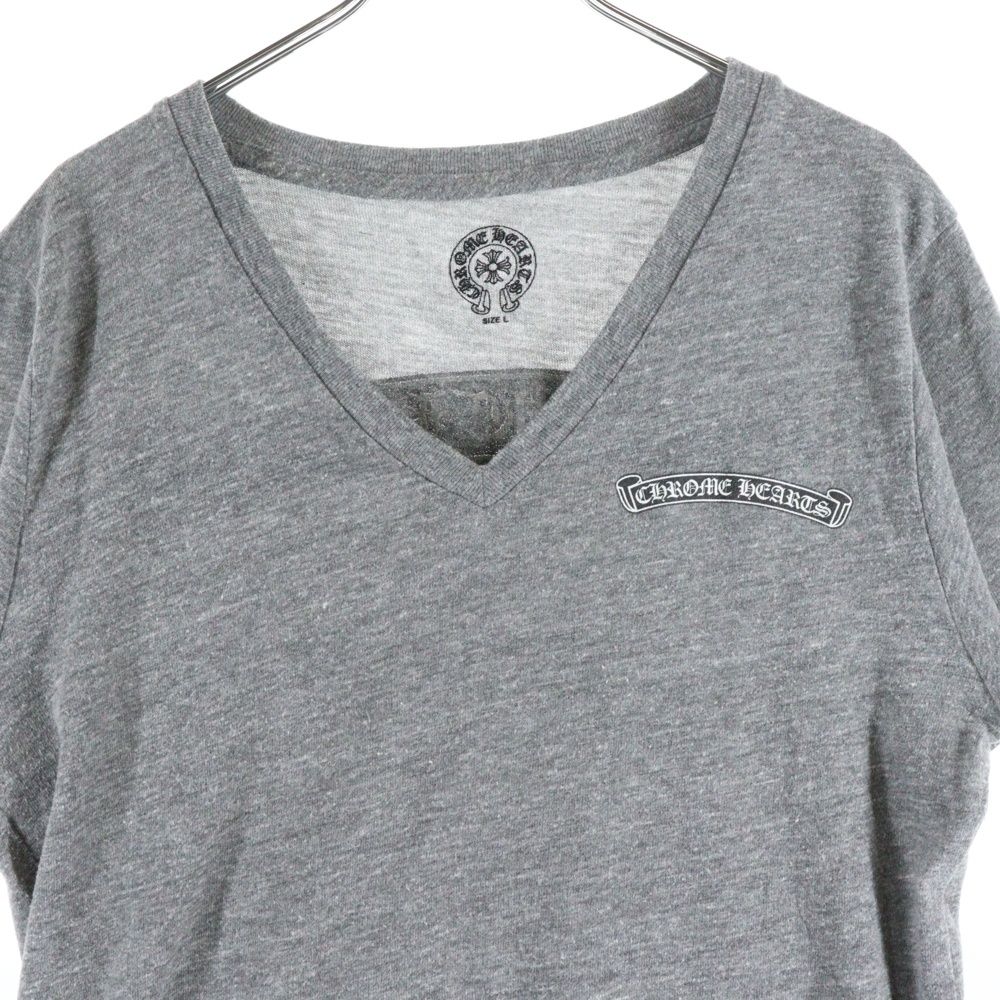 CHROME HEARTS (クロムハーツ) アーチロゴVネック スクロールラベル