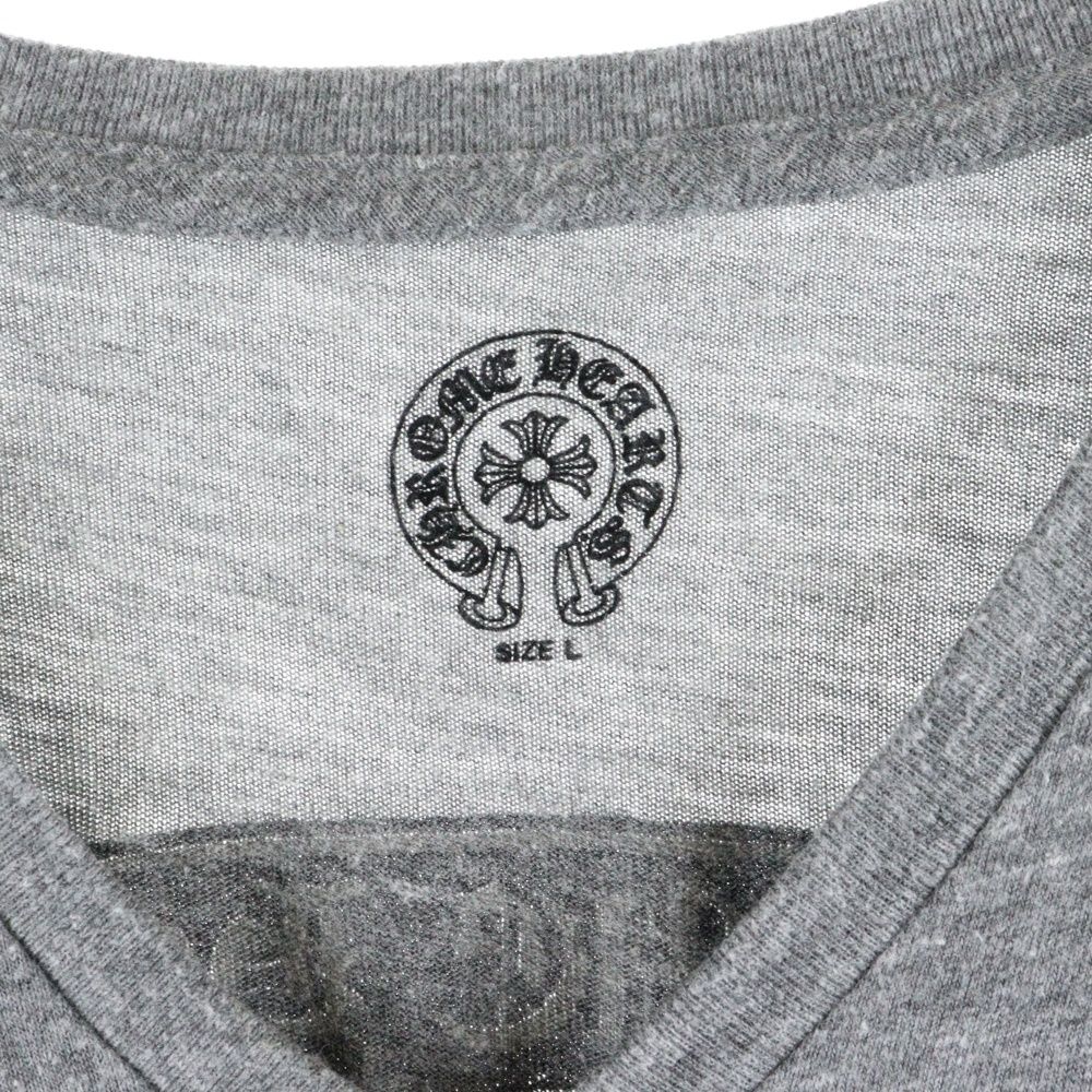 CHROME HEARTS (クロムハーツ) アーチロゴVネック スクロールラベル