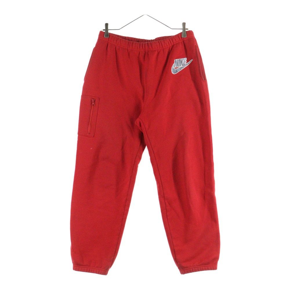SUPREME シュプリーム 21 SS ×NIKE Cargo Sweatpant ナイキ カーゴスウェットパンツ レッド DB 2843-657