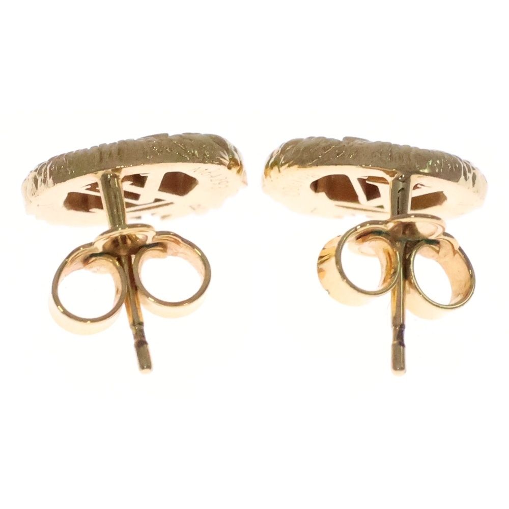 LOUIS VUITTON ルイヴィトン ブックルドレイユ プュッスLV エンジェル スタッドピアス GP M 64293 ゴールド