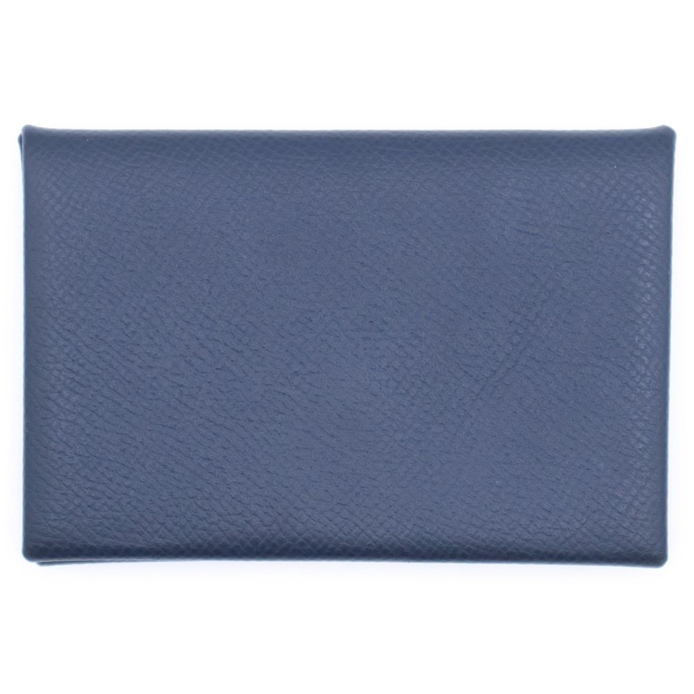 HERMES (エルメス) カルヴィ カードケース D刻印 名刺入れ ネイビー