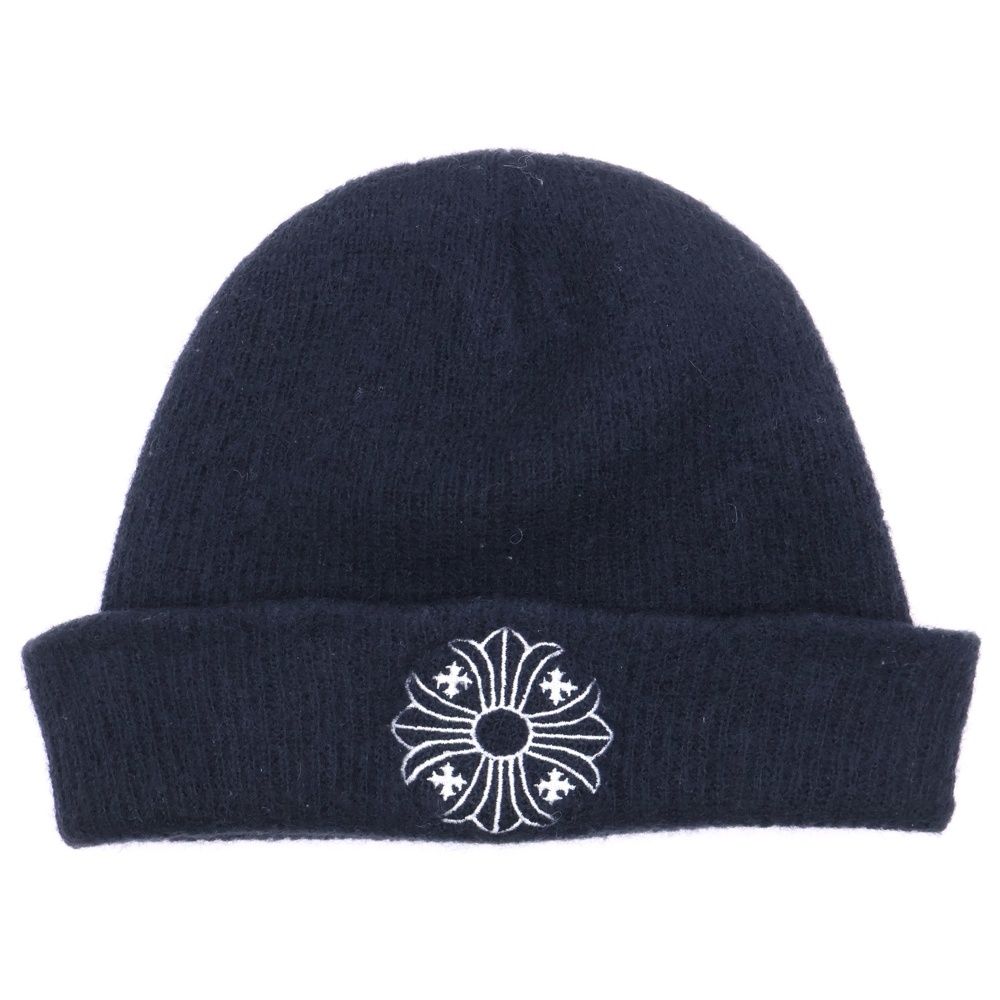 CHROME HEARTS (クロムハーツ) WOOL WATCH CAP CHプラス刺繍ウール