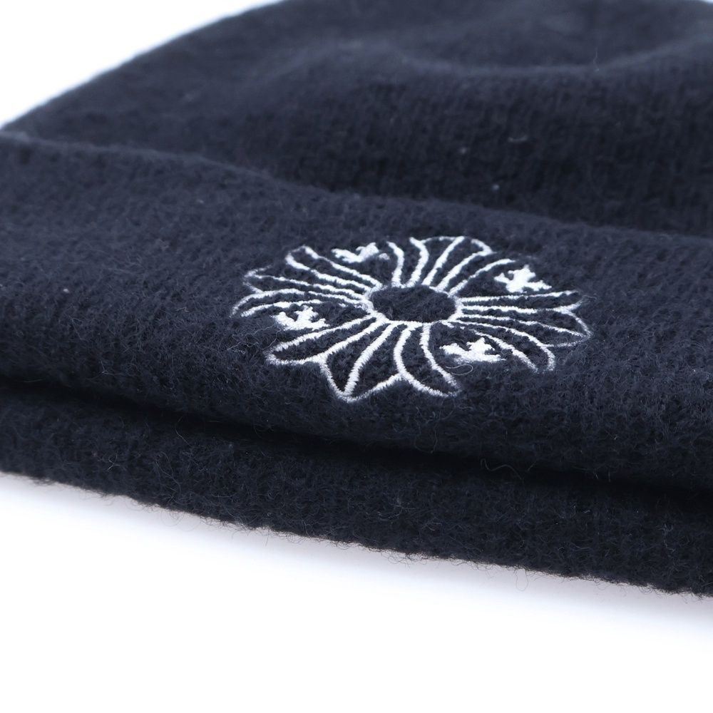 CHROME HEARTS (クロムハーツ) WOOL WATCH CAP CHプラス刺繍ウール