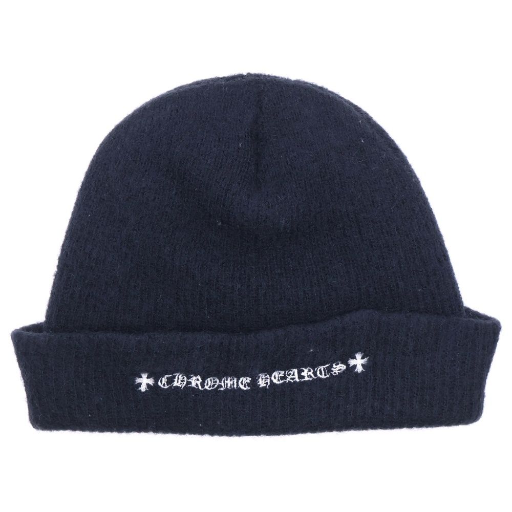 CHROME HEARTS (クロムハーツ) WOOL WATCH CAP CHプラス刺繍ウール