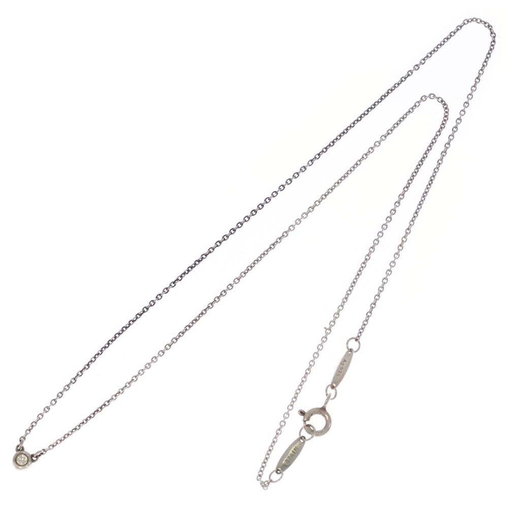 TIFFANY - Co. ティファニー バイザヤード ダイヤ ネックレス ペンダント シルバー SV 925