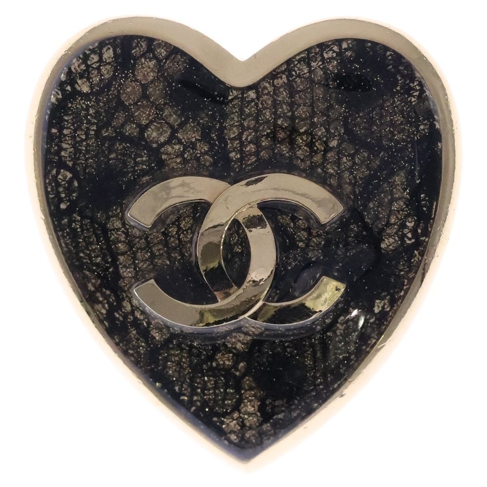 CHANEL シャネル ココマーク ハートブローチ ピンバッジ ゴールド GP C 24 K