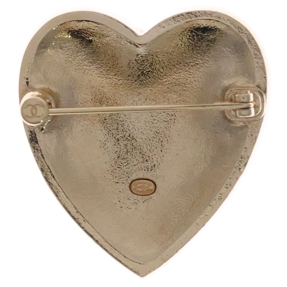 CHANEL シャネル ココマーク ハートブローチ ピンバッジ ゴールド GP C 24 K