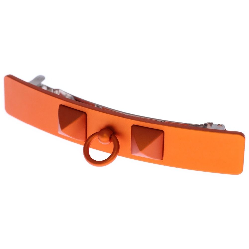 HERMES エルメス カプリス メドール バレッタ ヘアクリップ オレンジ