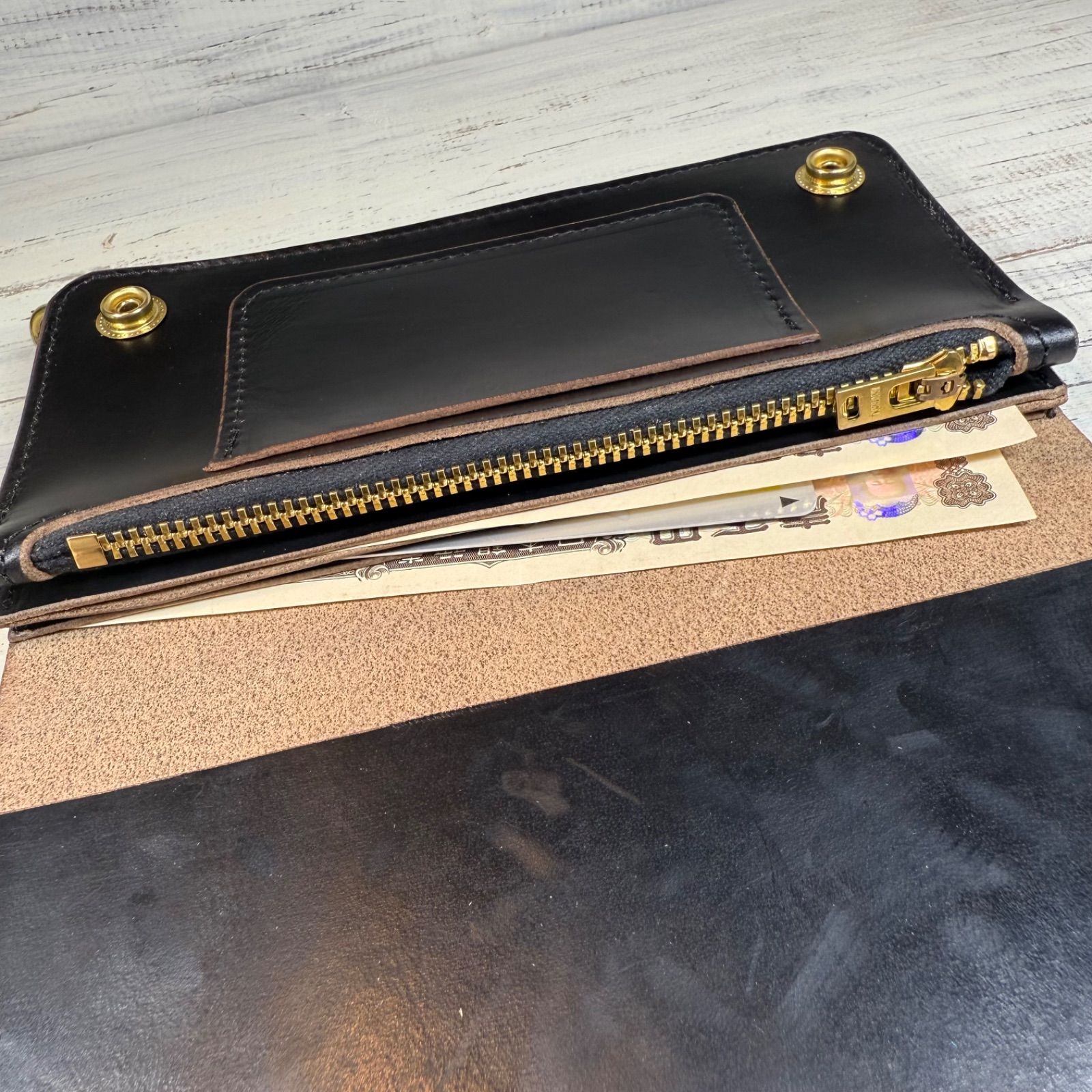 【トラッカーウォレット ロング 2層】クロムエクセル ユニバーサル ゴールド トラッカーウォレット ロング 2層】クロムエクセル ユニバーサル