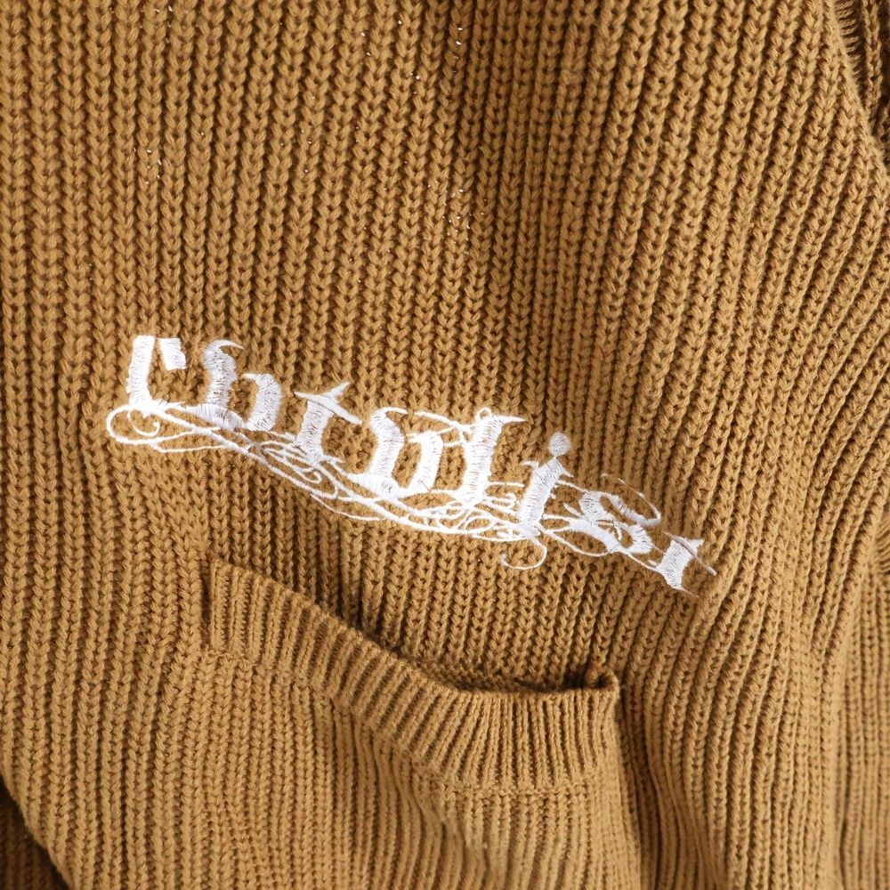 cvtvlist (カタリスト) 24SS KNIT CARDIGAN 刺繍 プリントロゴ