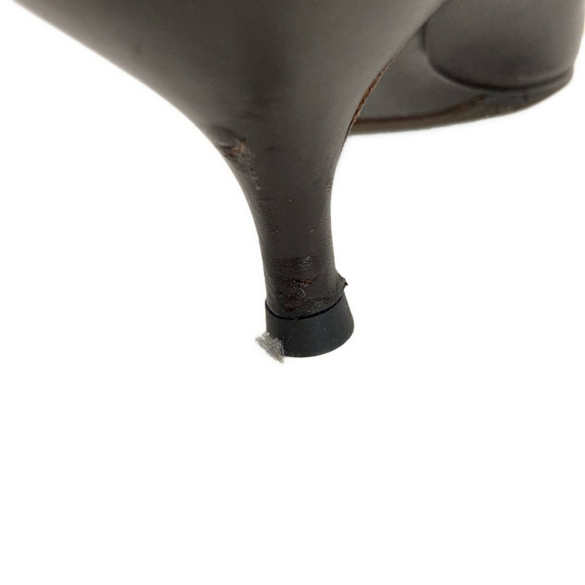  SalvatoreFerragamo サルバトーレフェラガモ パンプス 6 1 2 C レディース - ブラウン ヴァラ レザー ハイヒール パンプス パンプス