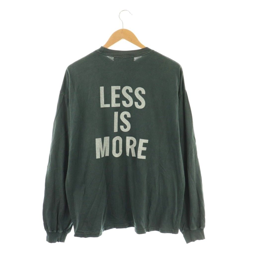 レミレリーフ REMI RELIEF 23 AW LESS IS MORE L S T-SH ロンT Tシャツ カットソー 長袖 コットン M ネイビー NR OS