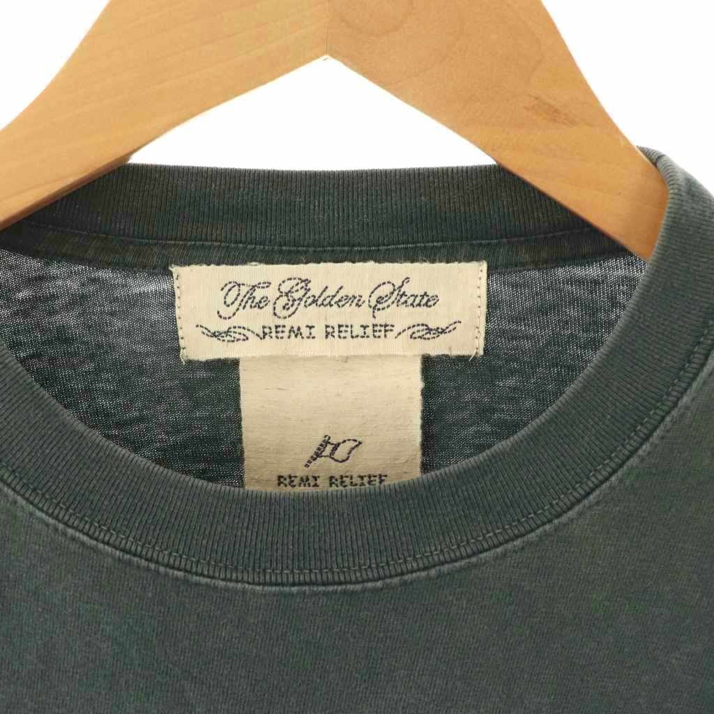 レミレリーフ REMI RELIEF 23AW LESS IS MORE L/S T-SH ロンT Tシャツ