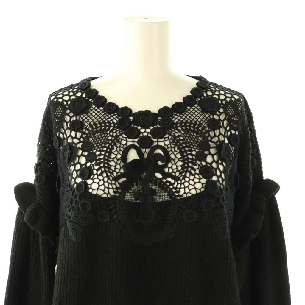 レッド ヴァレンティノ RED VALENTINO フラワーレース装飾 フリル