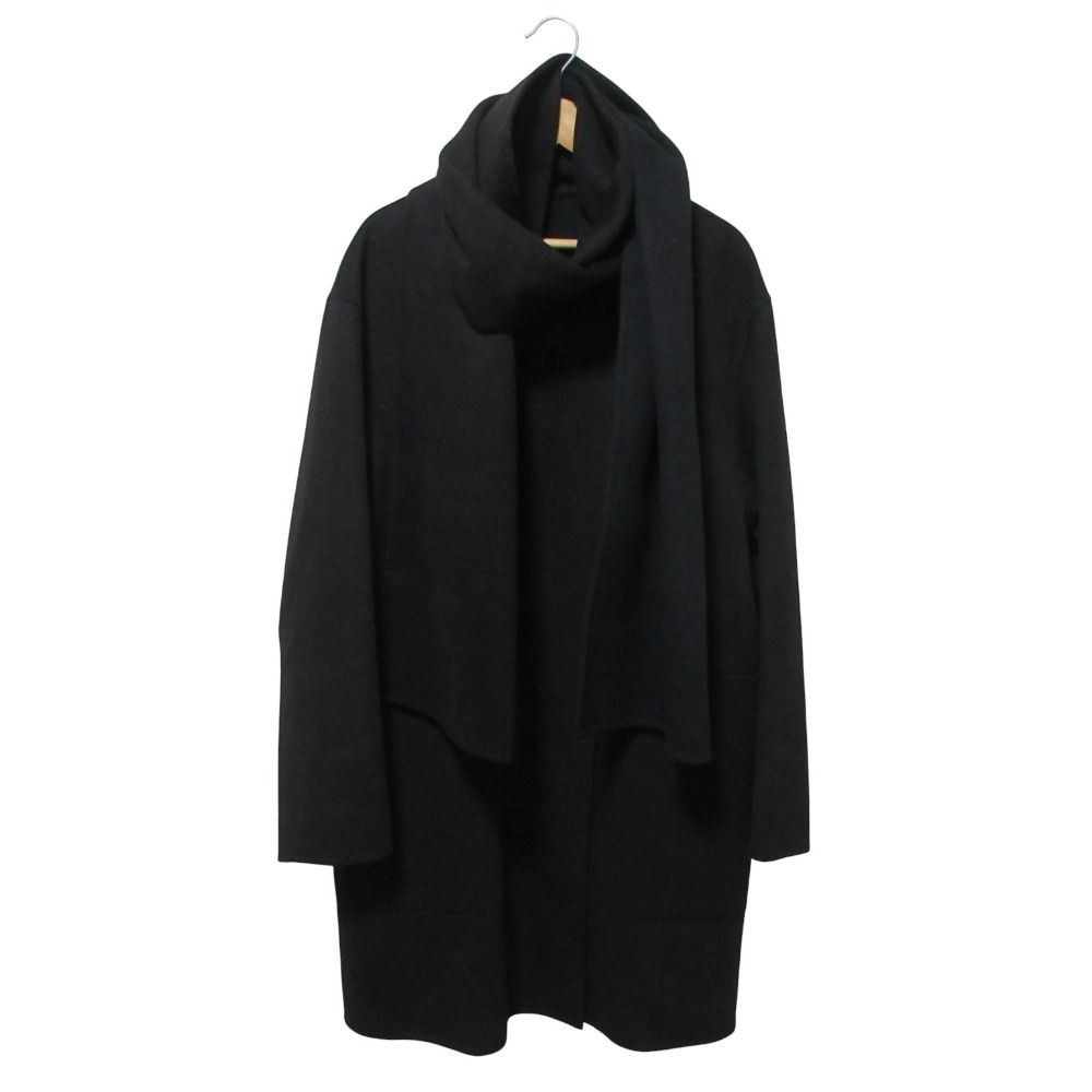 美品 23AW ICB アイシービー ストール付き カシミアブレンド ウール