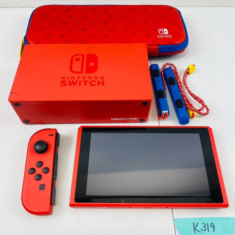 ◇K319【すぐに遊べるセット】Nintendo Switch マリオレッド ブルー