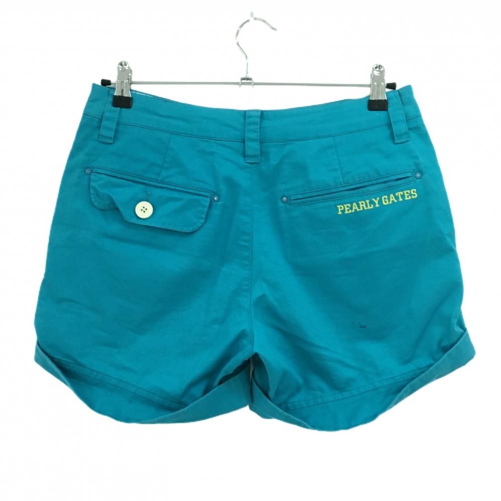 パーリーゲイツ ショートパンツ ライトブルー スカル刺しゅう 複数