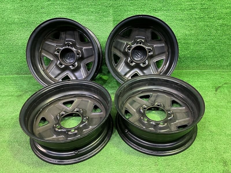  スズキ SUZUKI ジムニー JB 64 W ホイール スチール ガンメタ 16インチ 5 J 5穴 4本 139 7 43210 77 R 50 QC 8 16インチ ホイール