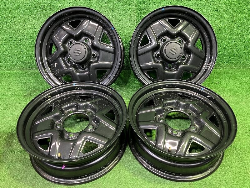 スズキ SUZUKI ジムニー JB 64 W ホイール スチール ガンメタ 16インチ 5 J 5穴 4本 139 7 43210 77 R 50 QC 8
