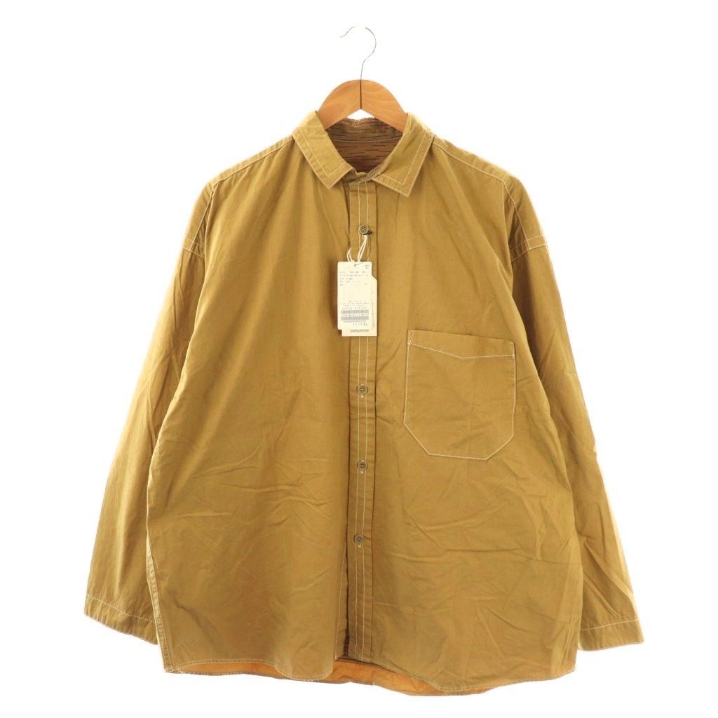 【中古】アクアロック AQUA ROCK 23SS WIDE SHIRT シャツ ブラウス 長袖 前開き コットン F ベージュ アクアロック AQUA ROCK 23SS WIDE SHIRT シャツ ブラウス 長袖 前開き