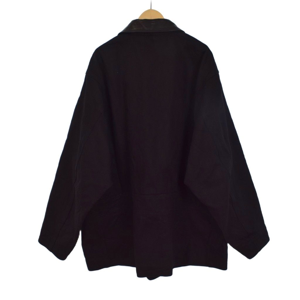 コモリ COMOLI 25AW デニムレザーワークジャケット カバーオール