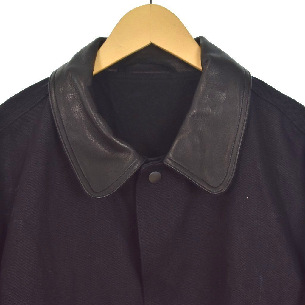 コモリ COMOLI 25AW デニムレザーワークジャケット カバーオール