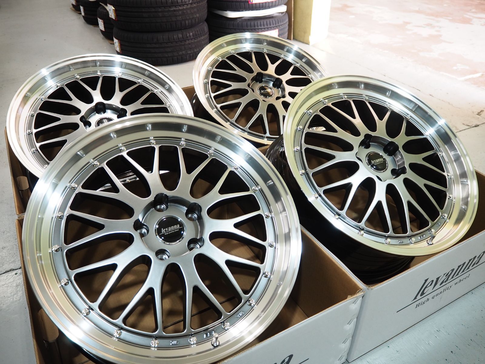  深リム メッシュ levanna V 10 EX FFT 20 inch 8 5 J H 120 40 40系 アルファード ヴェルファイア 20インチ ホイール