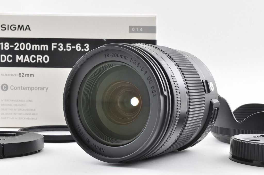 Sigma シグマ 18-200 mm F 3.5-6.3 DC Macro Contemporary Canon EFマウント