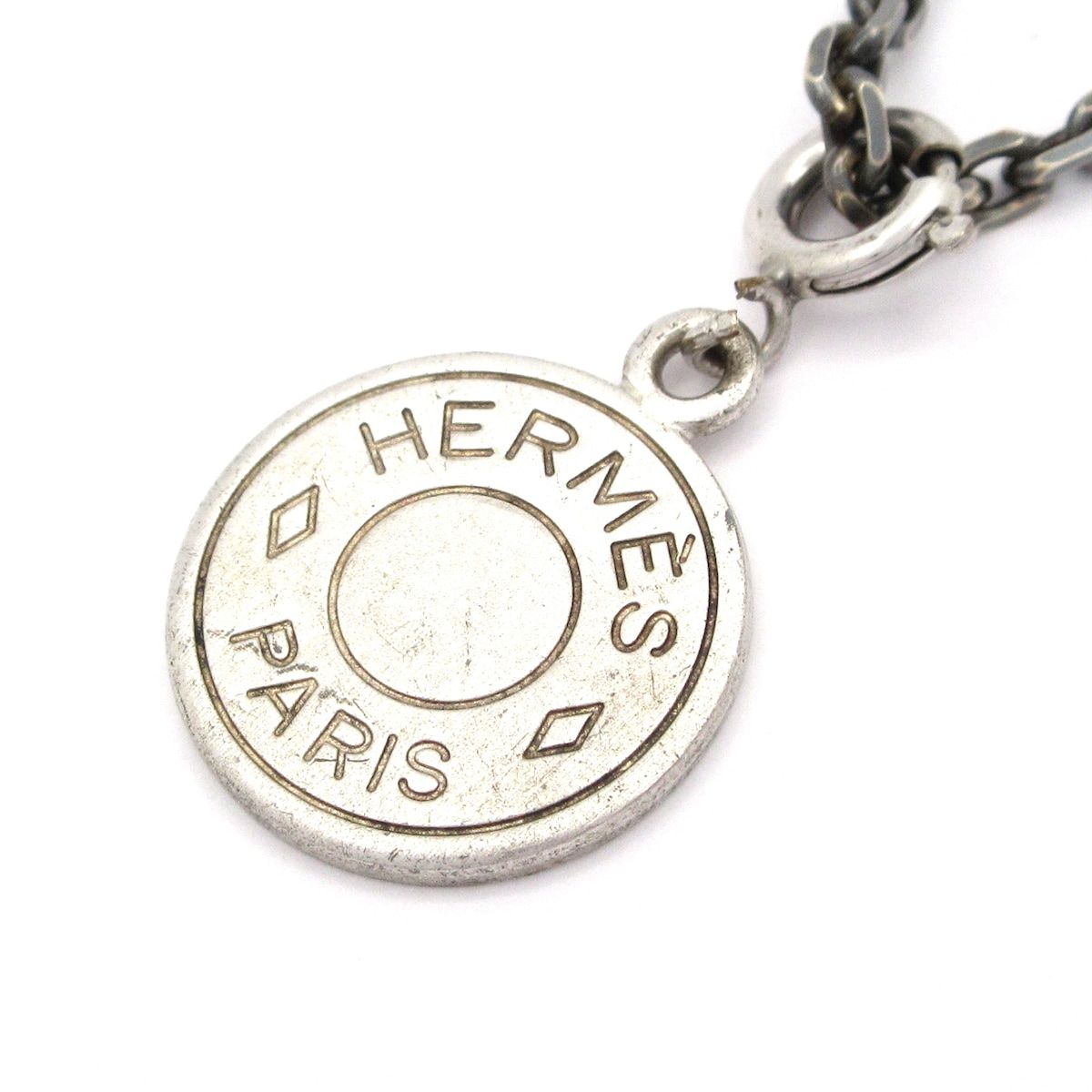 『正規品』エルメス　チャーム　シルバー色／ネックレス　断捨離中　byメルカリ HERMES(エルメス) ネックレス セリエ シルバー - メルカリ