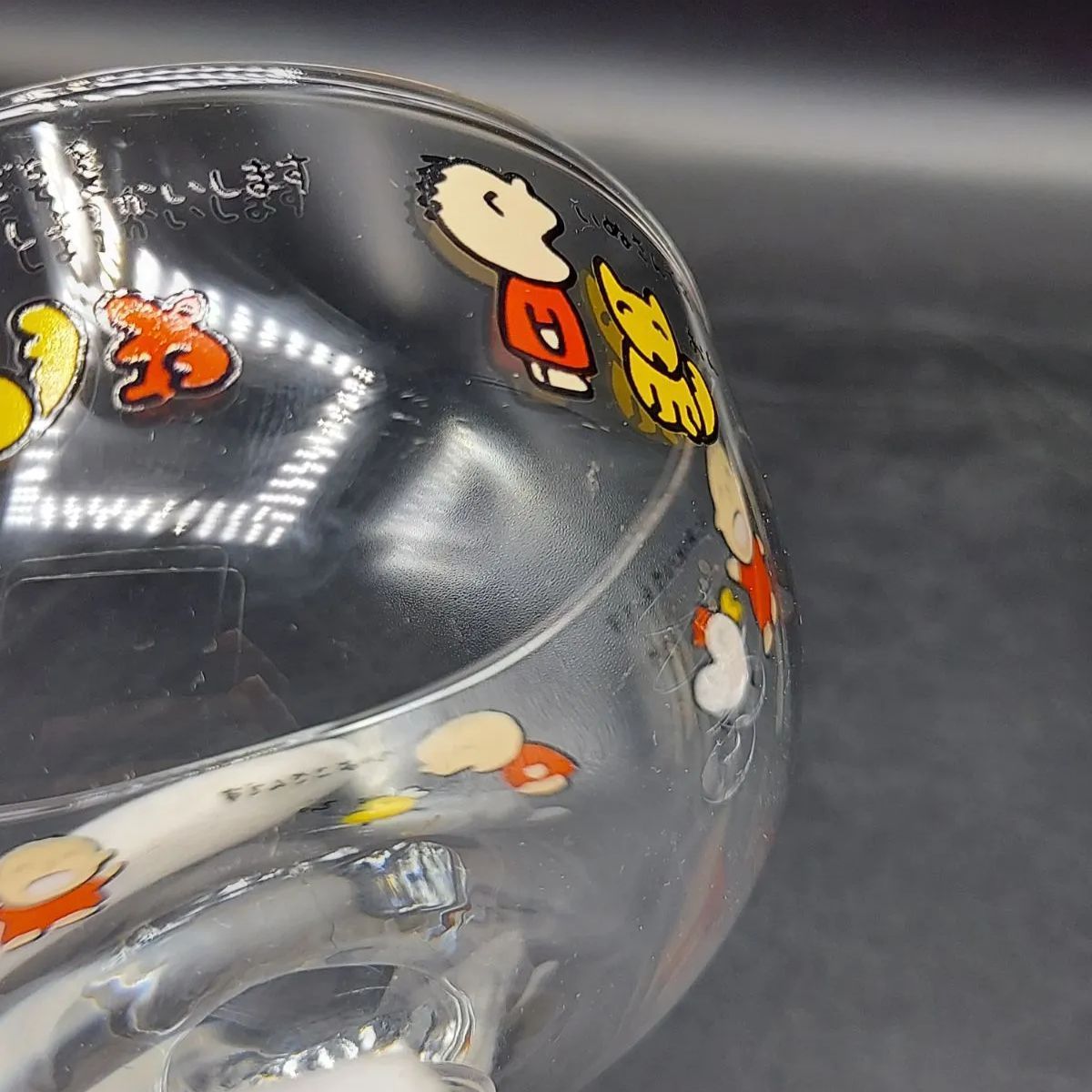 M》①サンリオ みんなのたあ坊 デザートグラス 2セット ガラス グラス