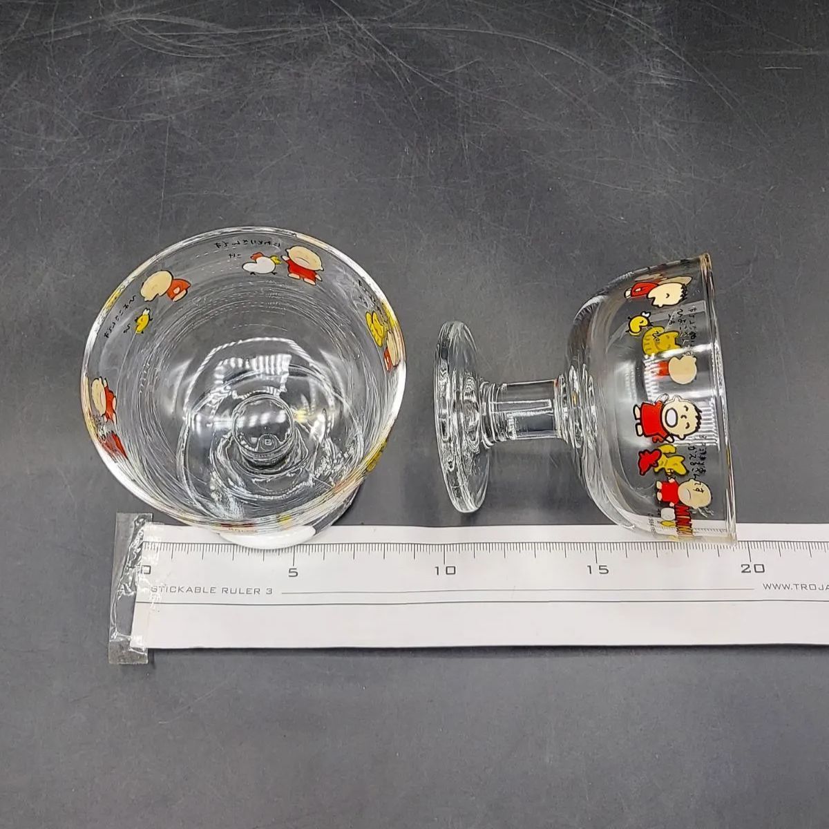M》①サンリオ みんなのたあ坊 デザートグラス 2セット ガラス グラス