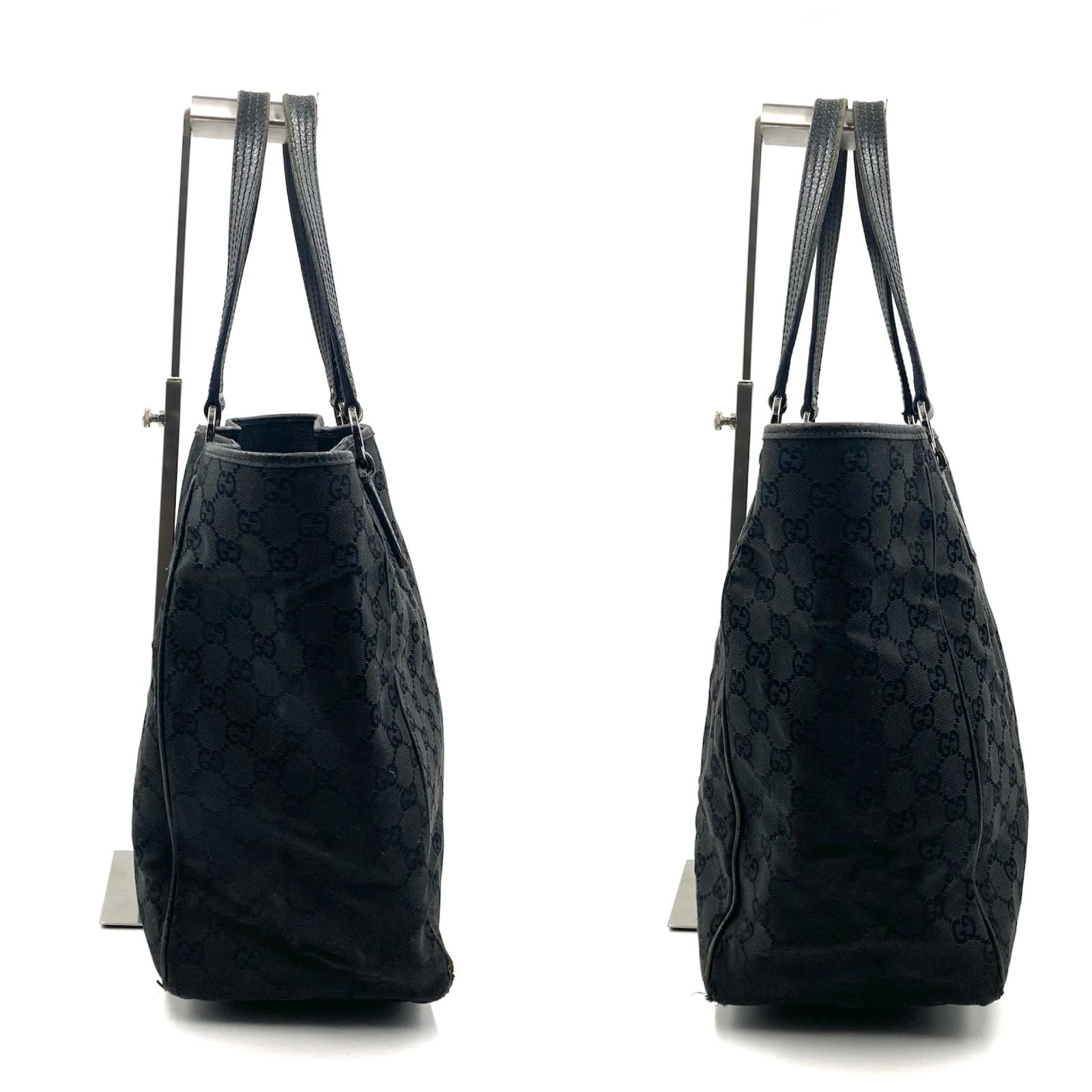 GUCCI GGパターン トートバッグ 黒 GUCCI グッチ 黒のGGパターン トートバッグ GUCCI グッチ GGキャンバス