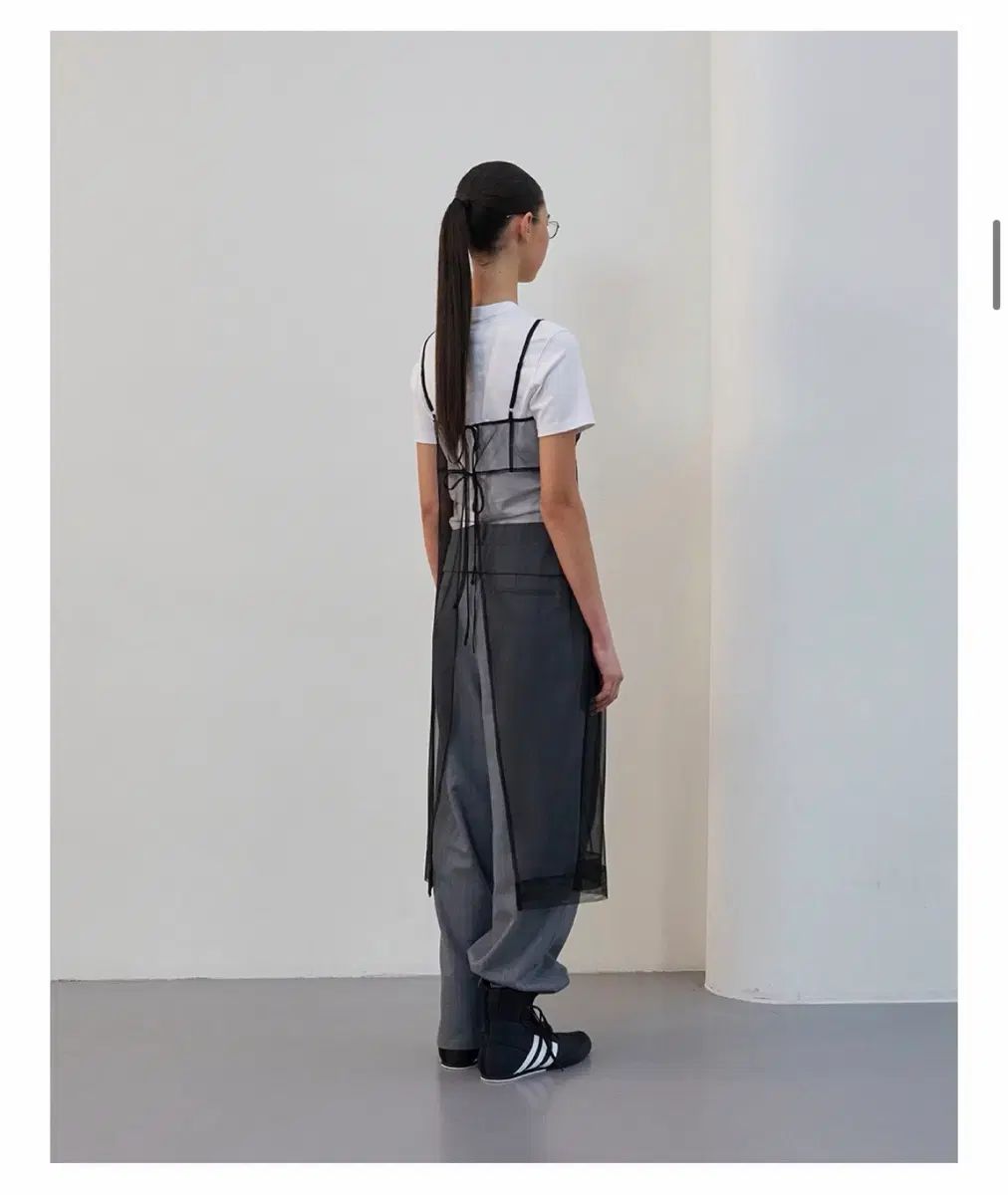 LCDC メッシュ レイヤード ONE PIECE ブラック