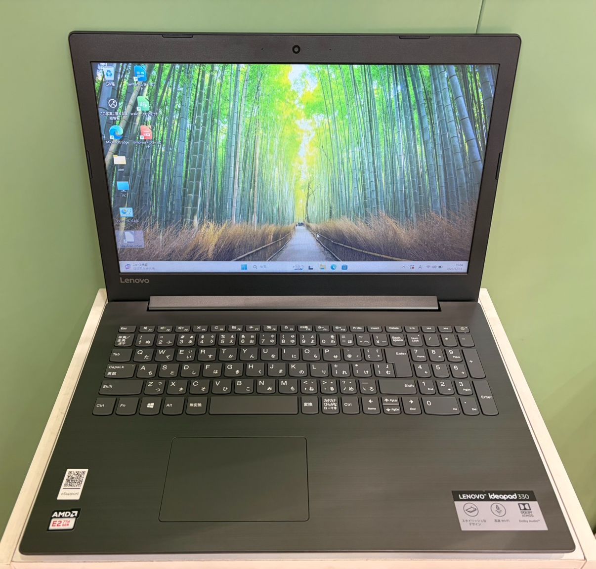 リユースノートパソコン Windows 11 Lenovo Ideapad 330 15 AST メモリ8 GB 店頭併売中
